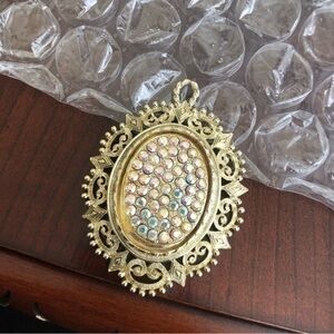 Vintage Colorful Rhinestone Brooch